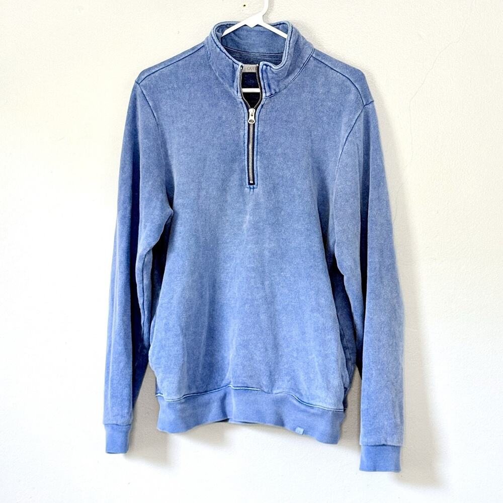 Outerknown Sur Quarter Zip Sweatshirt Mens Small Hemp Organic Cotton Pullover
